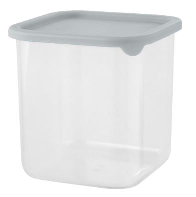 Банка для сыпучих продуктов Sugar&Spice Vanilla квадрат,0,8л  с гибкой крышкой трюфель